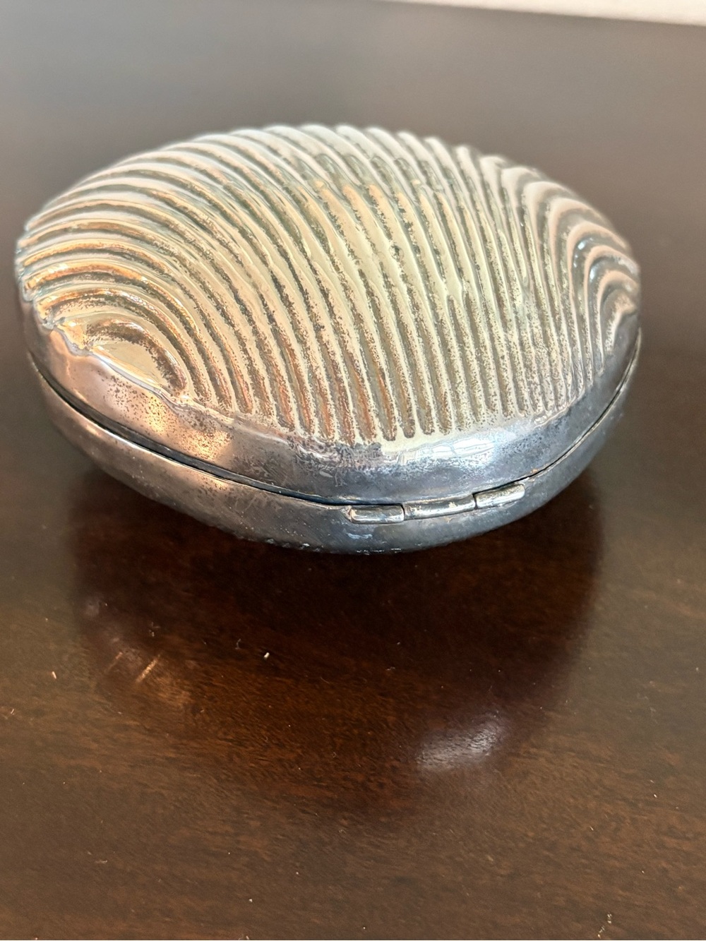 Purse Vintage Silver-Tone Shell Clutch Purse | Evening Bag Coastal Glam - Picture 2 of 16